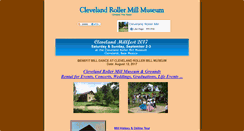 Desktop Screenshot of clevelandrollermillmuseum.org