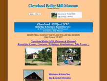 Tablet Screenshot of clevelandrollermillmuseum.org